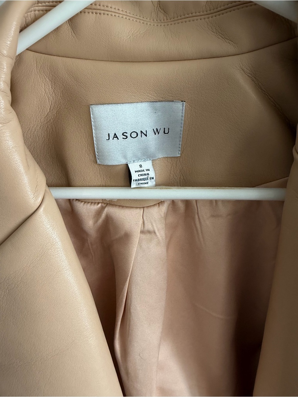 Jason Wu vegan Leather jacket size 8 - Picture 4 of 6